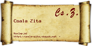 Csala Zita névjegykártya